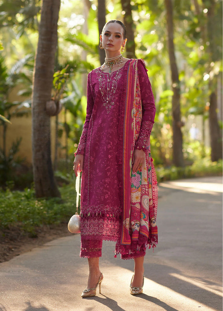 Ariya by Kanwal Malik Unstitched Embroidered Luxury Lawn 3 Piece Suit KM26UA D-7 AVELYN - Summer Collection