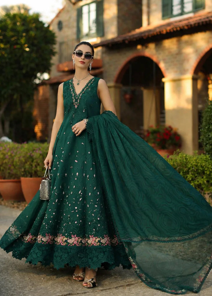 Noor by Saadia Asad Unstitched Embroidered Luxury Lawn 3 Piece Suit SA26UNL D6B-ZELINA - Eid Collection