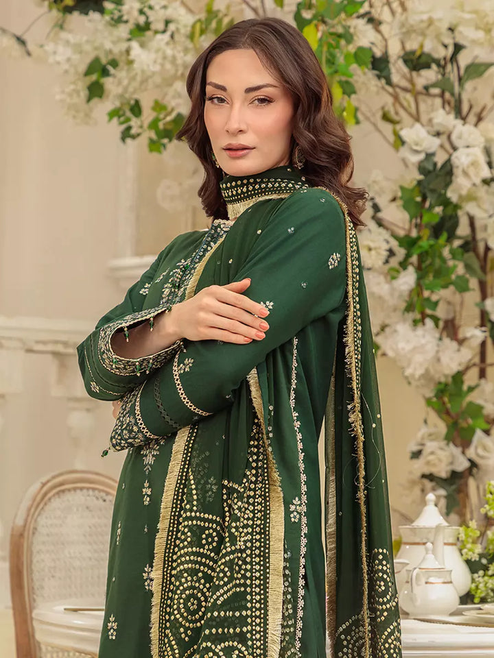 Salitex Unstitched Embroidered Cambric 3 Piece Suit UNS7MK005UT - Festive Collection