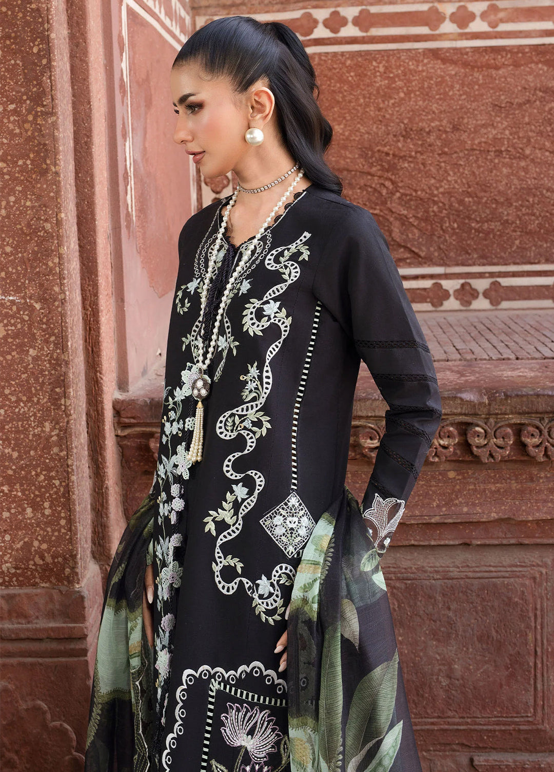 Bloom by Saira Shakira Unstitched Embroidered Lawn 3 Piece Suit SSR26ULB ELISE-05A - Eid Collection