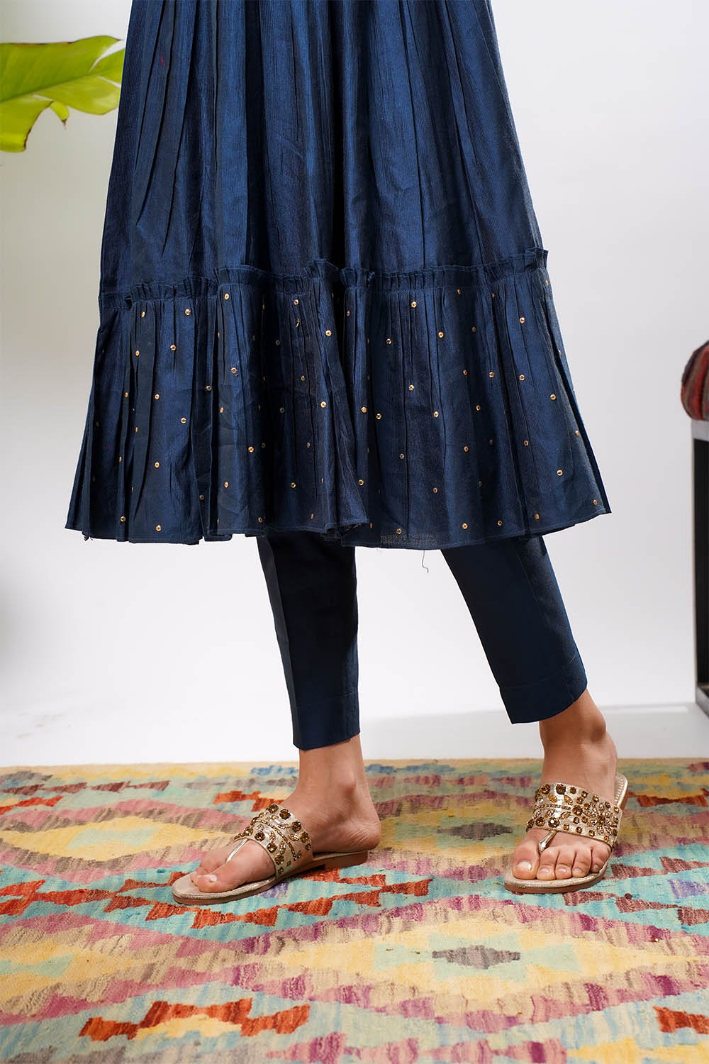 Senorita Girls RTW Embroidered Chambray 3 Piece Suit KDD-03236 Eid Collection