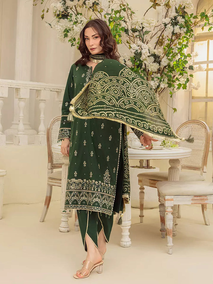 Salitex Unstitched Embroidered Cambric 3 Piece Suit UNS7MK005UT - Festive Collection