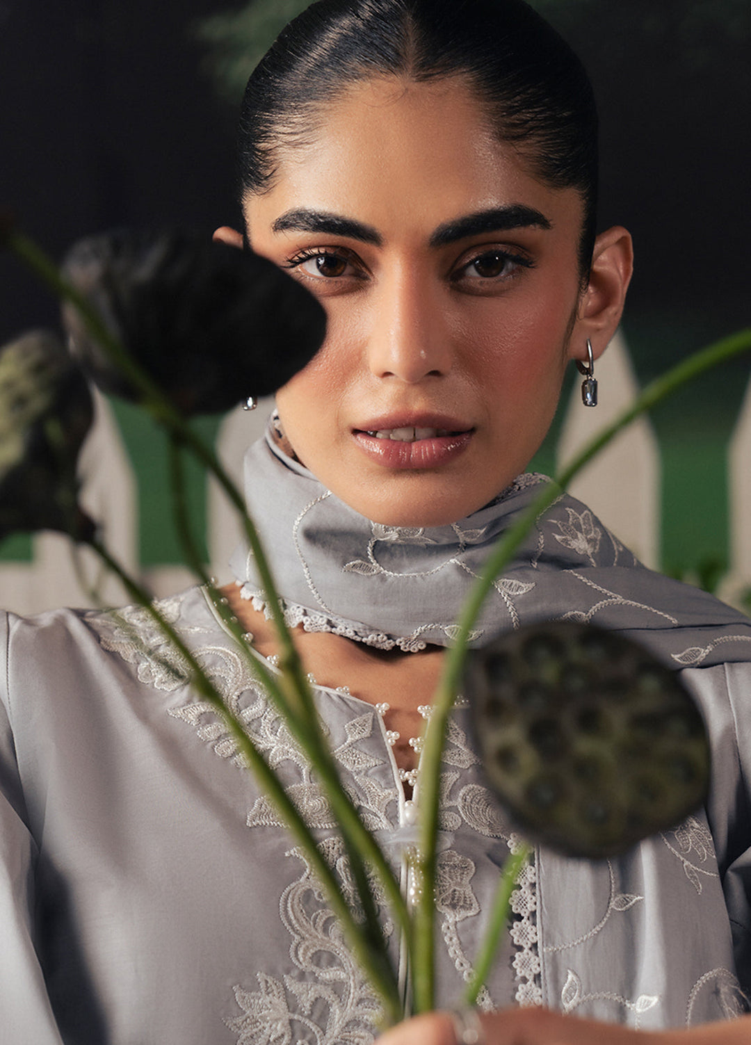 Moonsoon Edit by Cross Stitch Unstitched Printed Cambric 3 Piece Suit CS26UCM Selene Glow - Casual Collection