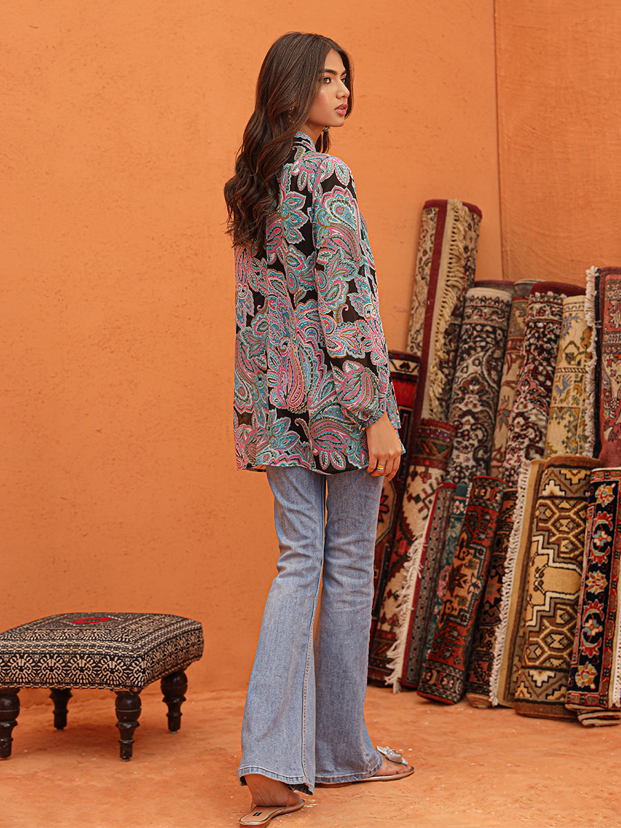 Salitex Women Printed Chiffon 1 Piece Top WRTBA24SI14 - Summer Collection