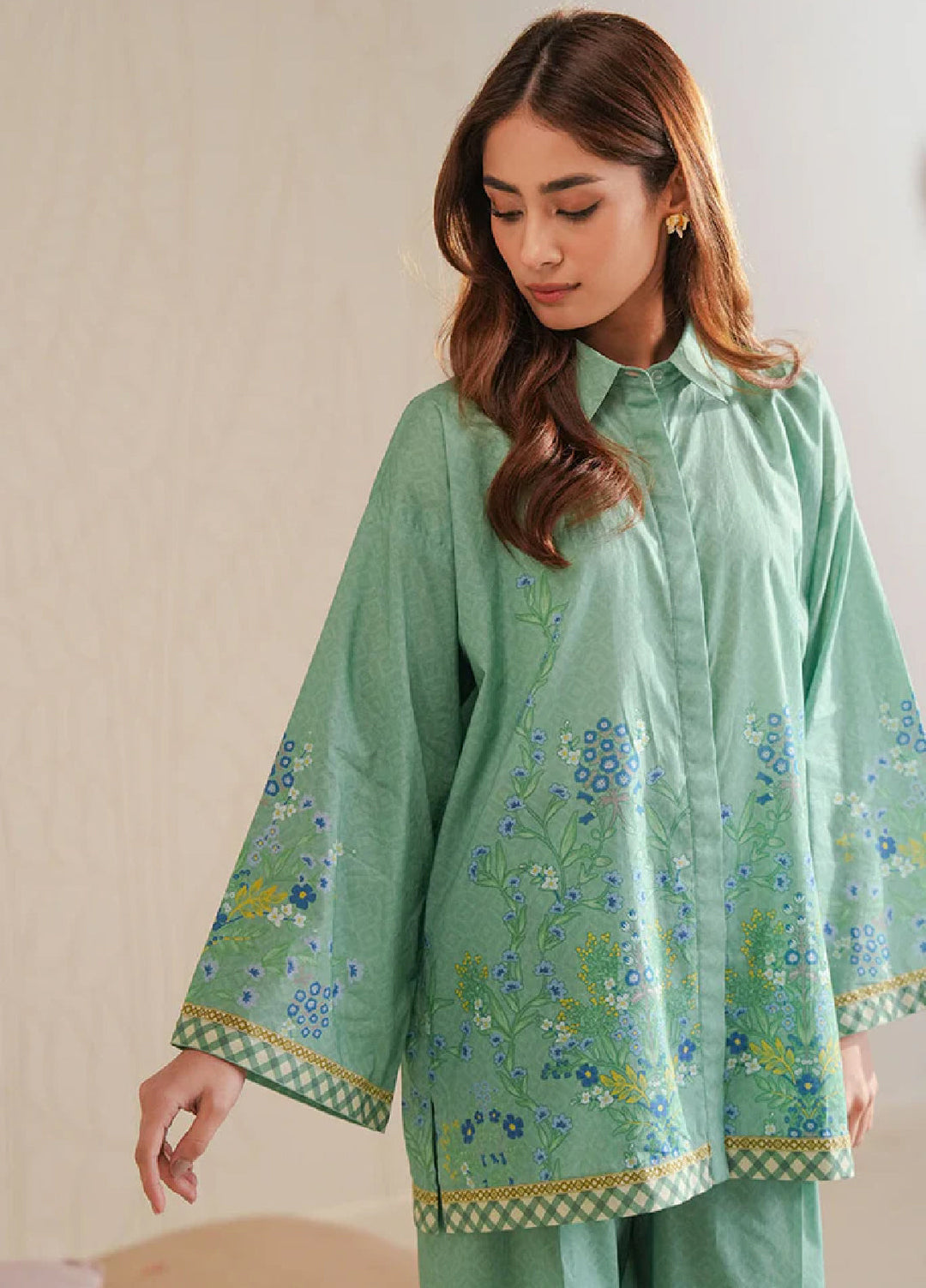Cross Stitch Unstitched Lawn Printed Lawn 2 Piece Suit CS26UD D-15 Spring Bell - Summer Collection