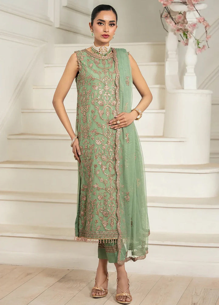 Nafees by Zarif Embroidered Net Suit Unstitched 3 Piece ZR25UF ZNAF-06 Asel - Formals Collection