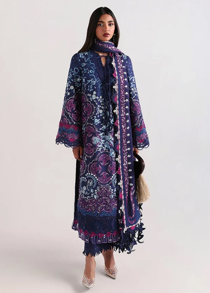 Suffuse Unstitched Embroidered Lawn 3 Piece Suit SSY26ULE Elora - Eid Collection