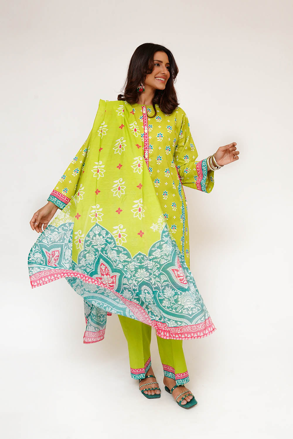 Senorita Women RTW Printed Lawn Cotton 3 Piece Suit LAD-03433 Eid Collection