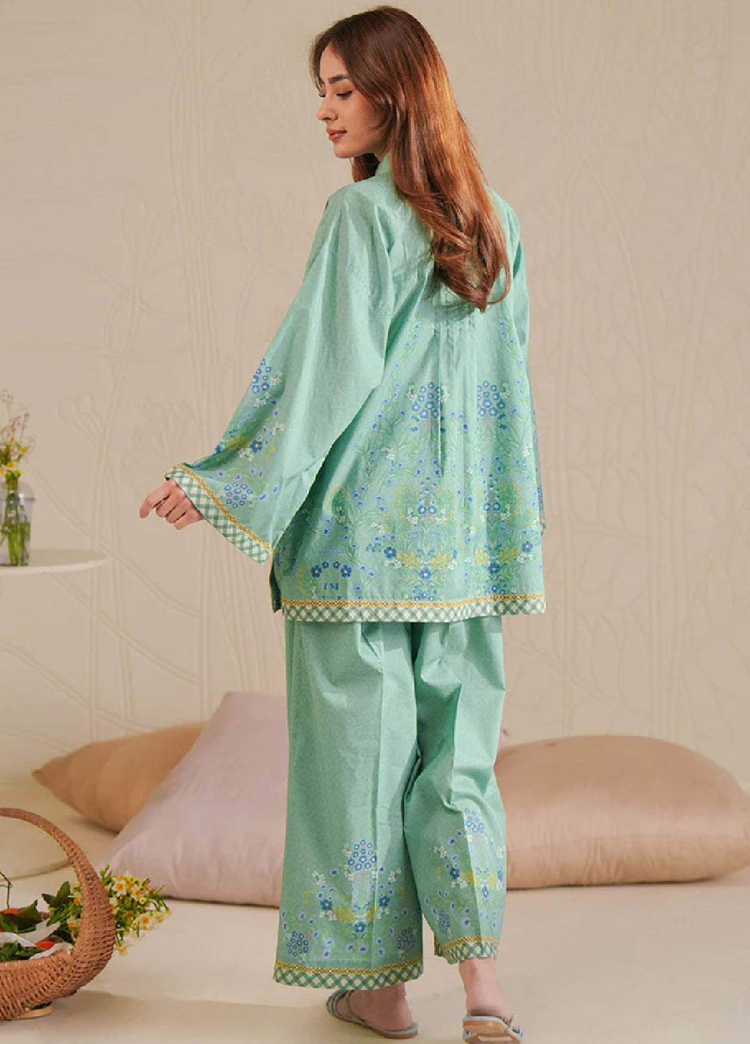 Cross Stitch Unstitched Lawn Printed Lawn 2 Piece Suit CS26UD D-15 Spring Bell - Summer Collection