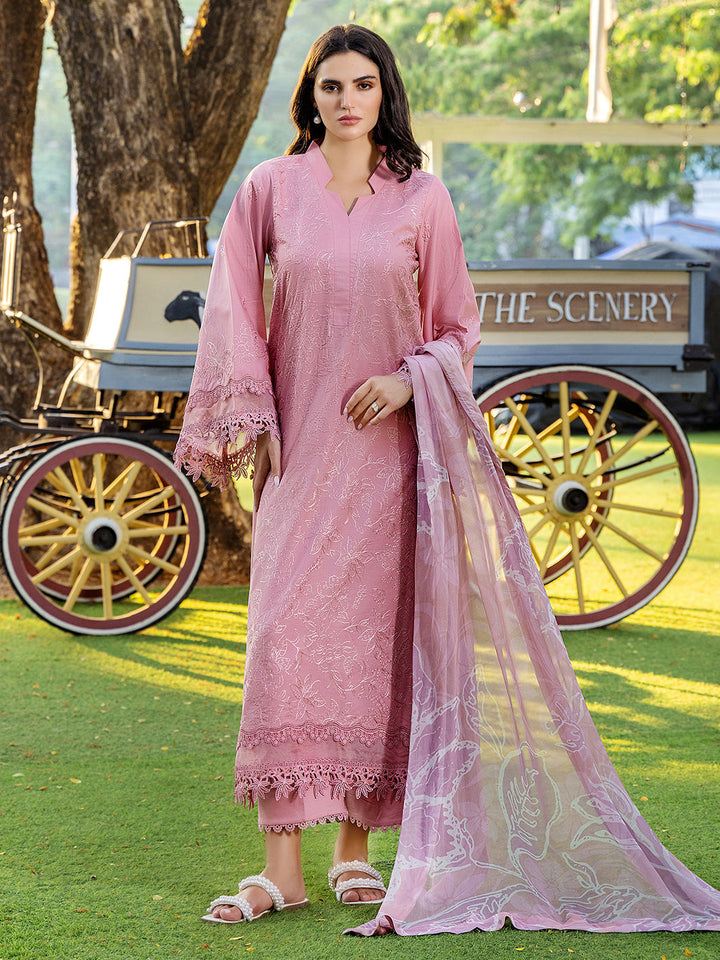 Sole by Yards Unstitched Embroidered Lawn 3 Piece Suit Lucent Casual Collection
