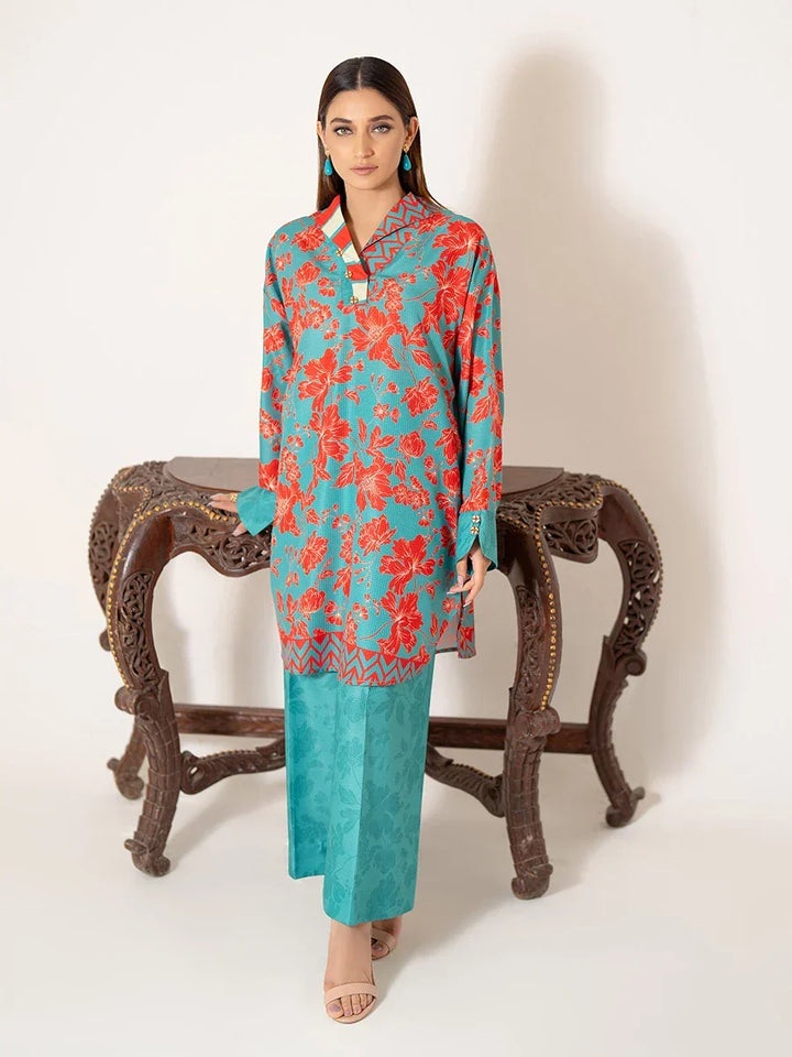 Salitex Women Printed Poly Viscose 2 Piece Suit WRTKBA24AL196 - Winter Collection