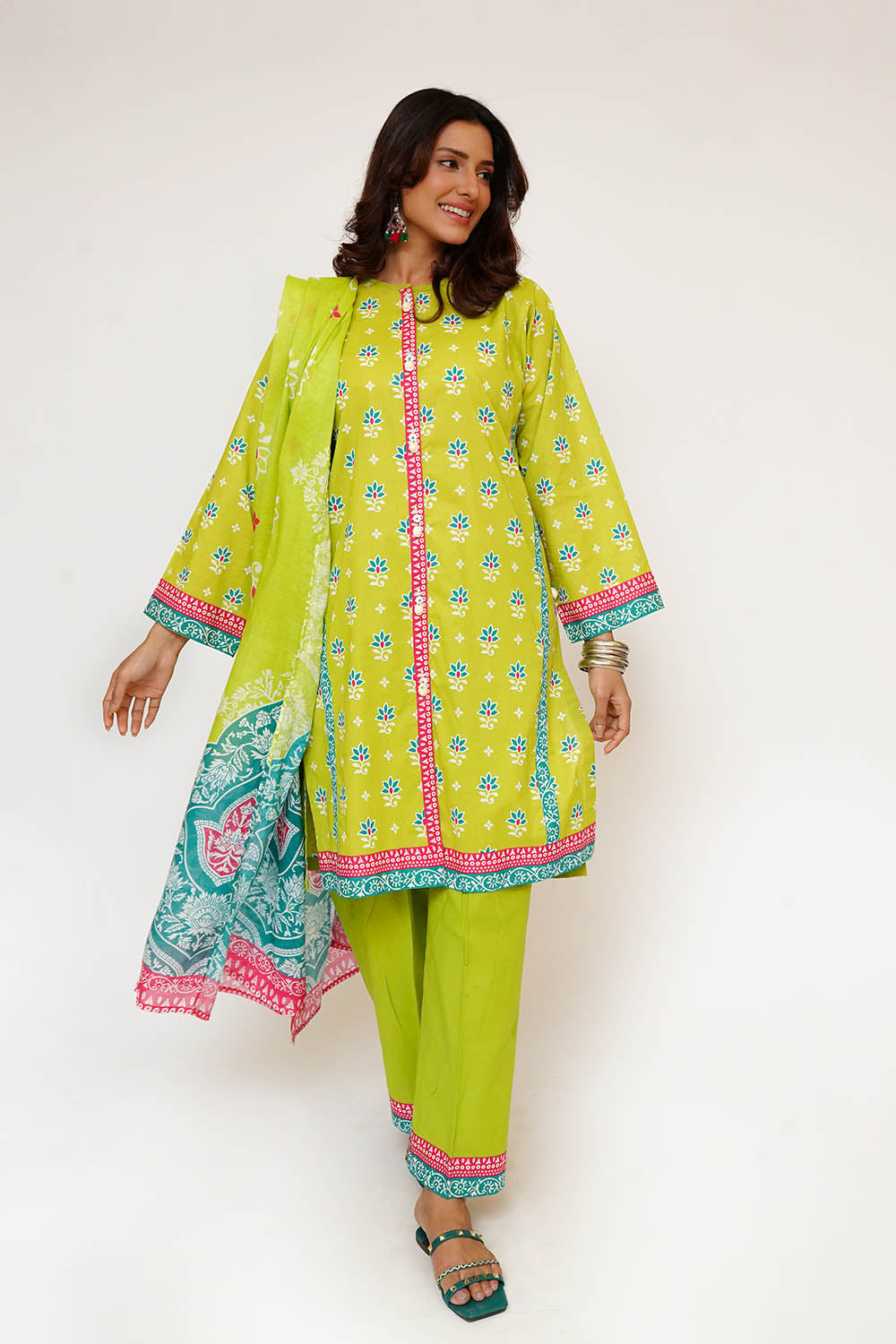 Senorita Women RTW Printed Lawn Cotton 3 Piece Suit LAD-03433 Eid Collection