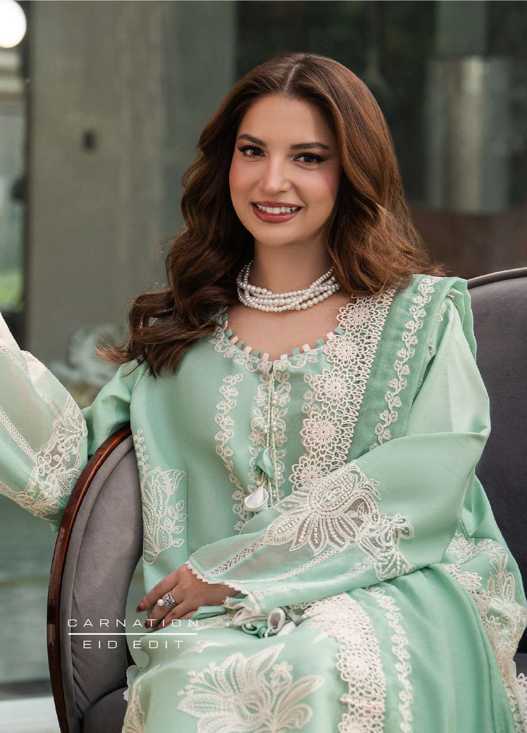 Carnation by Rang Rasiya Unstitched Embroidered Lawn 3 Piece Suit RR26UCL D15 HIBA - Eid Collection