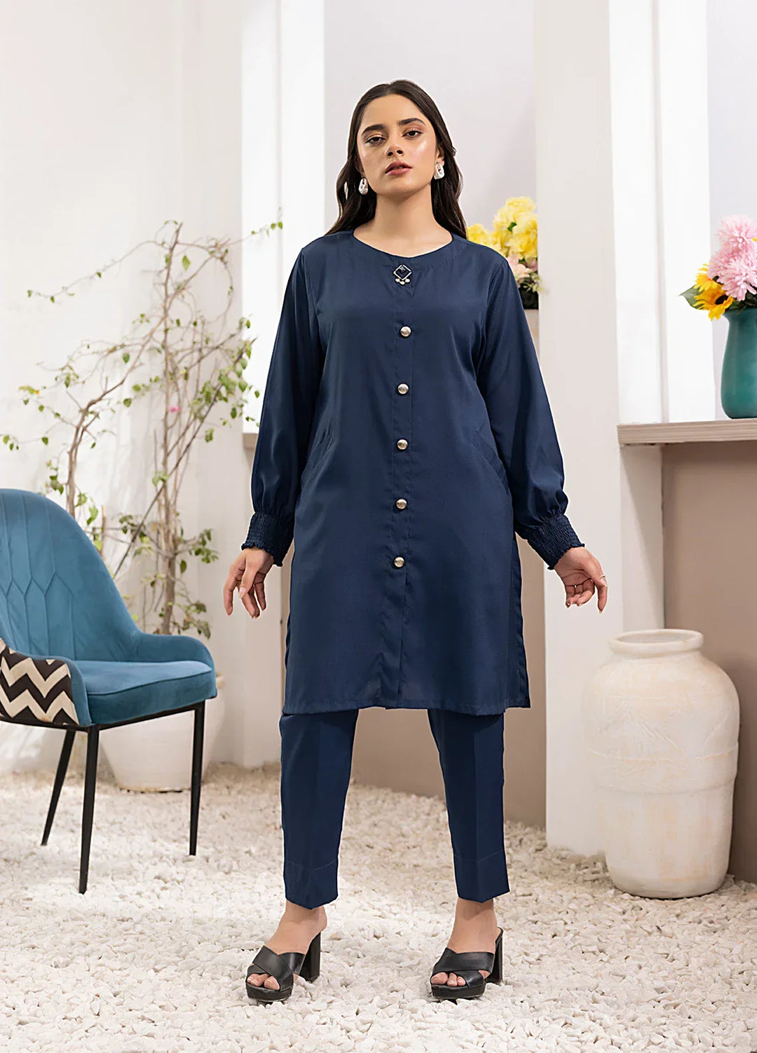 Salitex Women Embroidered Cotton 2 Piece Suit CPS25LFT015 - Summer Collection