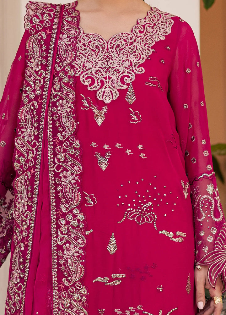 Heirloom by Daria Unstitched Embroidered Chiffon 4 Piece Suit DC26UCH DA-58 - Festive Collection