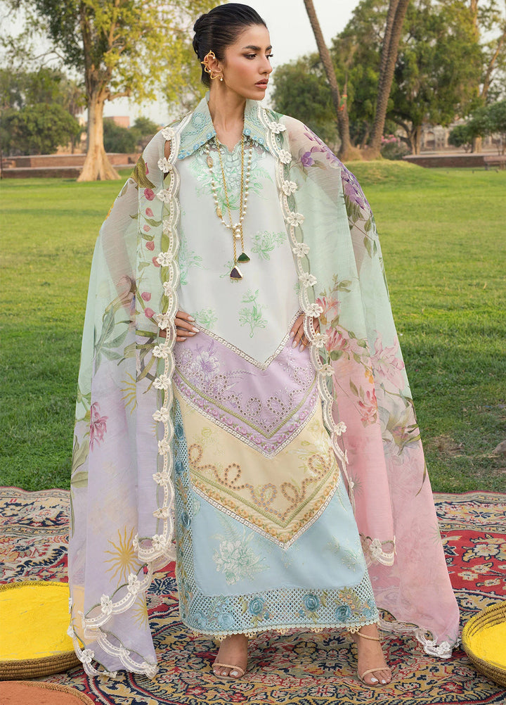Bloom by Saira Shakira Unstitched Embroidered Lawn 3 Piece Suit SSR26ULB AVA-01A - Eid Collection