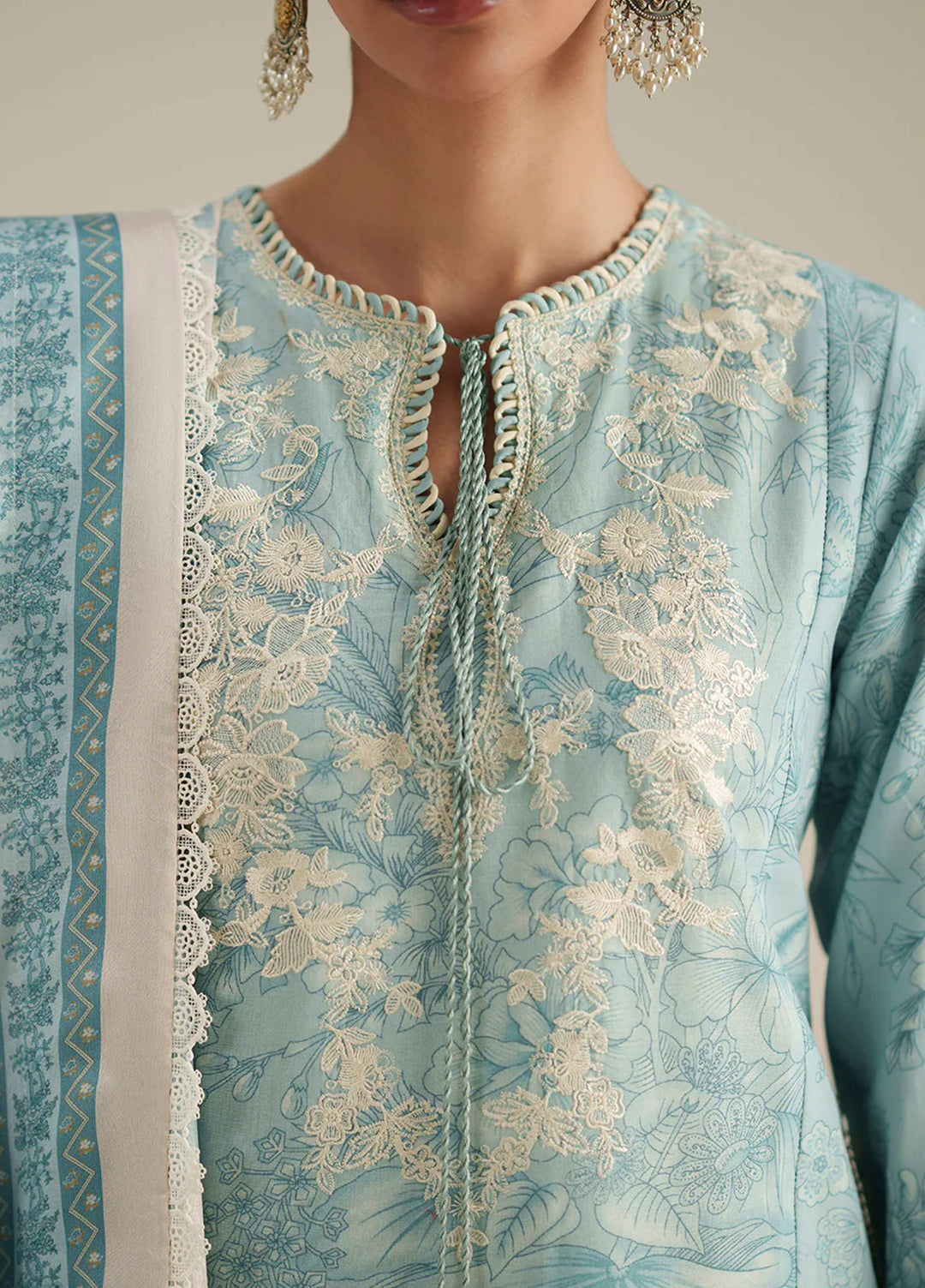 JoJo by Bin Ilyas Unstitched Embroidered Lawn 3 Piece Suit BI26UJJ D-86A - Summer Collection