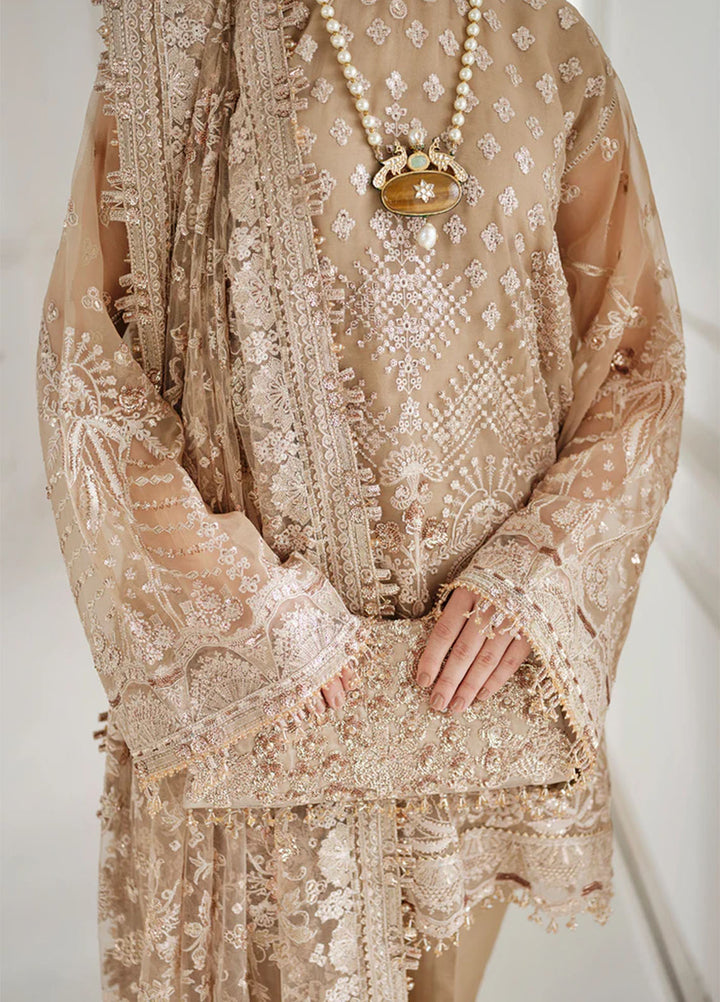 Chantelle by Baroque Unstitched Embroidered Chiffon 3 Piece Suit BQ26UCF CH10-D04 - Festive Collection