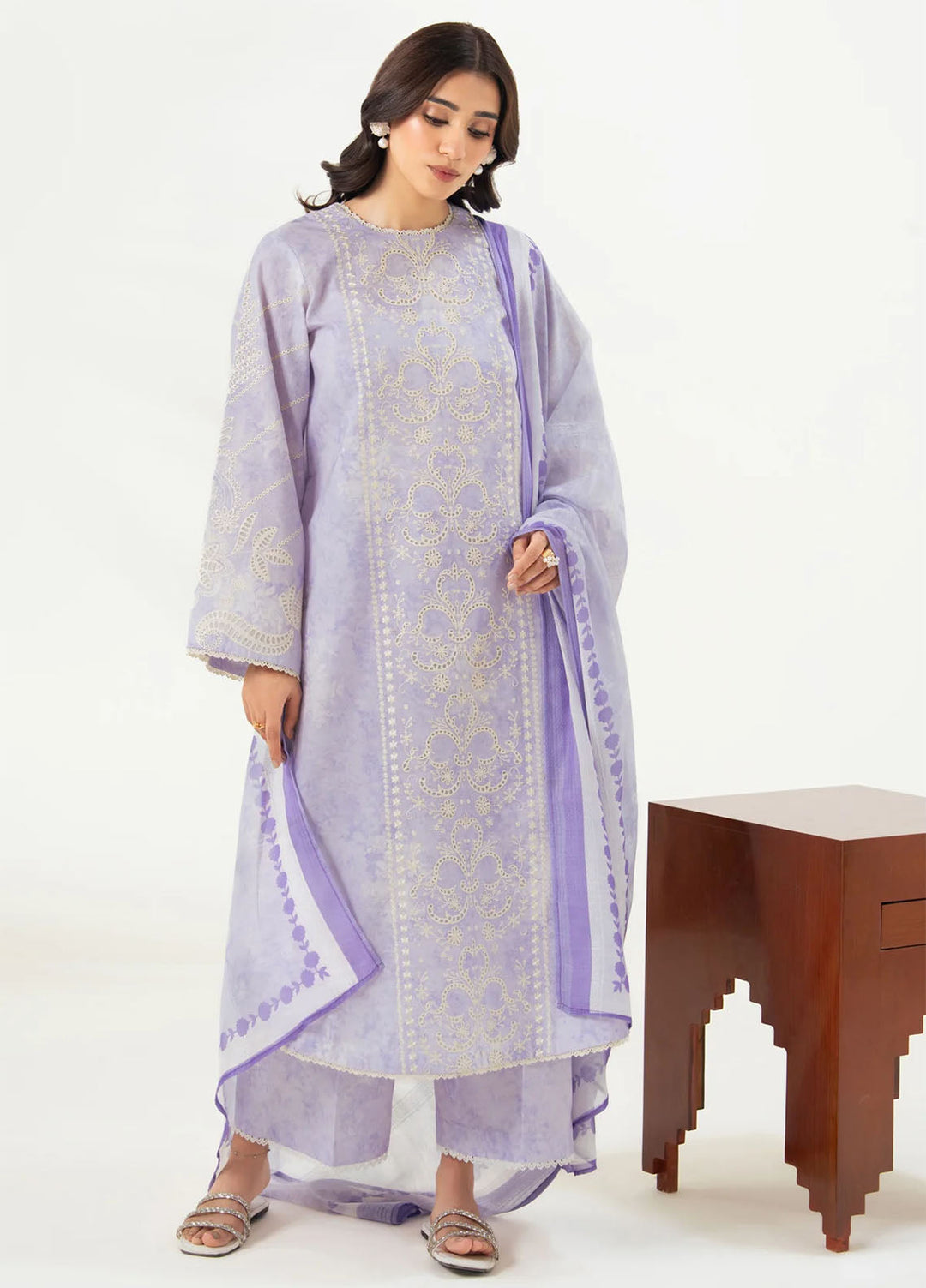 Namah by Xenia Formals Unstitched Embroidered Lawn 3 Piece Suit XF26UNL 06 - Amzin - Festive Collection