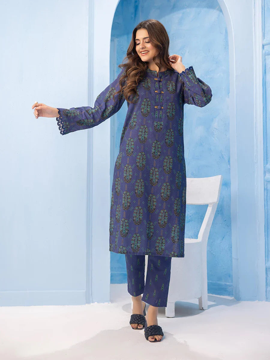 Salitex Women Printed Khaddar 2 Piece Suit SPW6BPE094B - Winter Collection