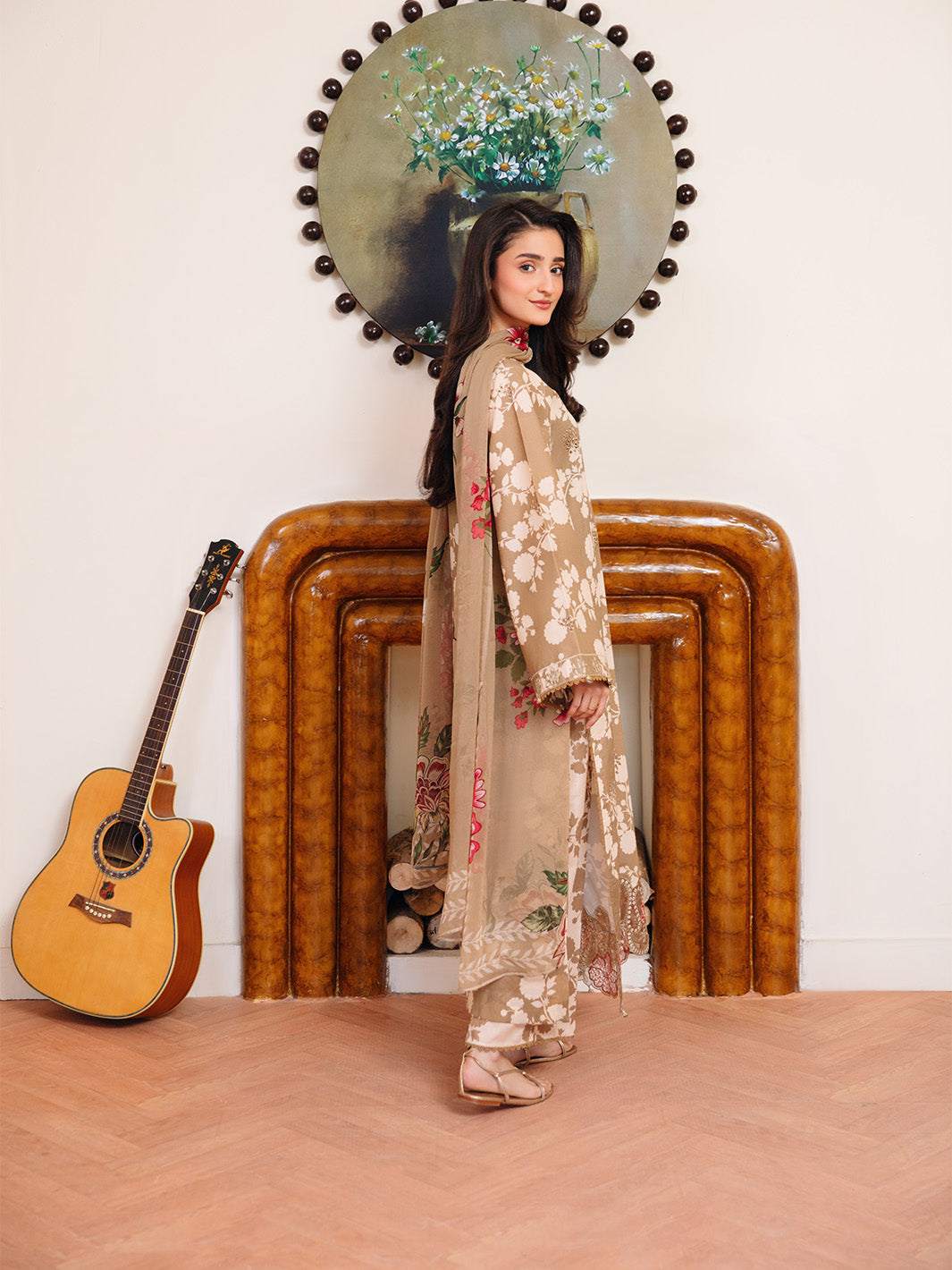 Femmora by Yards Unstitched Embroidered Lawn 3 Piece Suit Zinnia Casual Collection