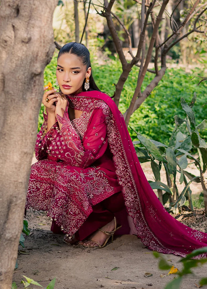 Heirloom by Daria Unstitched Embroidered Chiffon 4 Piece Suit DC26UCH DA-58 - Festive Collection