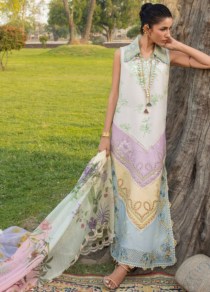 Bloom by Saira Shakira Unstitched Embroidered Lawn 3 Piece Suit SSR26ULB AVA-01A - Eid Collection
