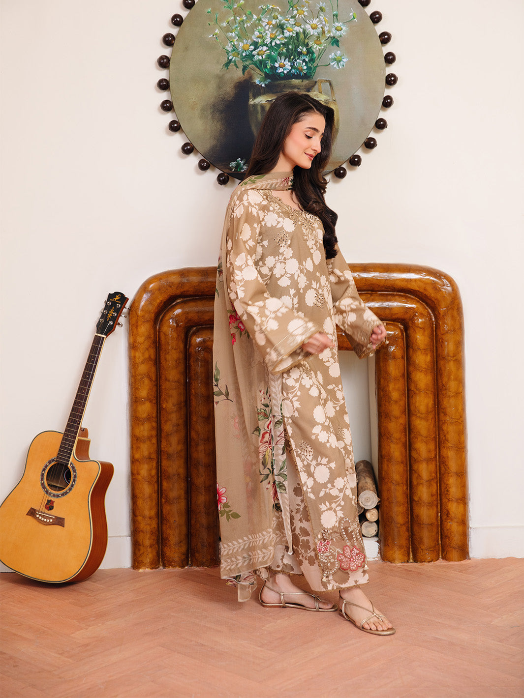Femmora by Yards Unstitched Embroidered Lawn 3 Piece Suit Zinnia Casual Collection