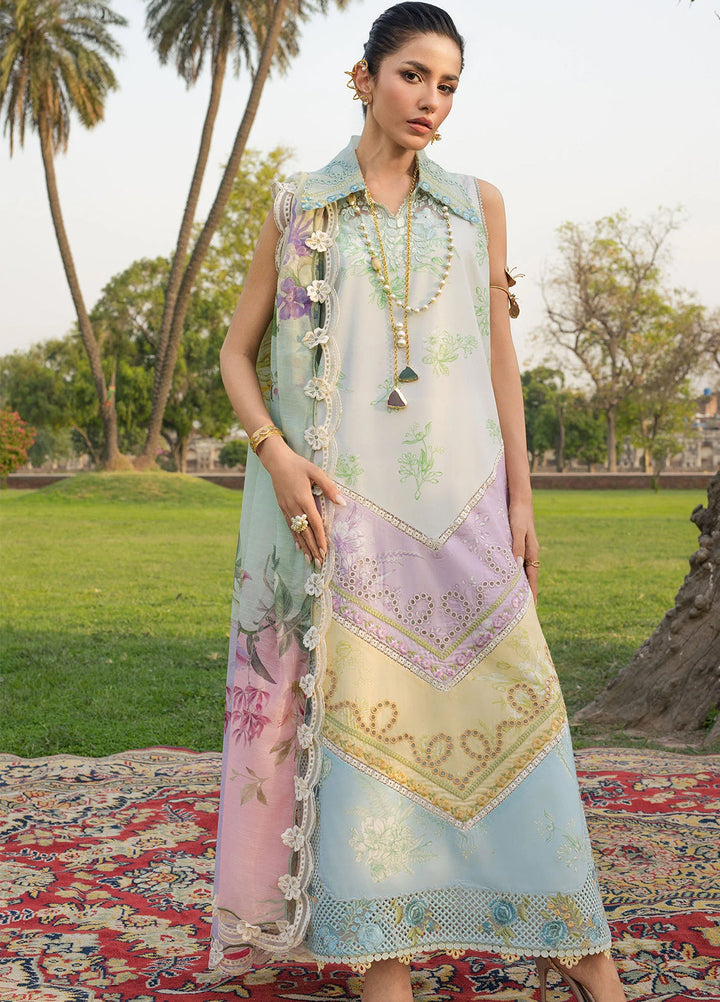 Bloom by Saira Shakira Unstitched Embroidered Lawn 3 Piece Suit SSR26ULB AVA-01A - Eid Collection