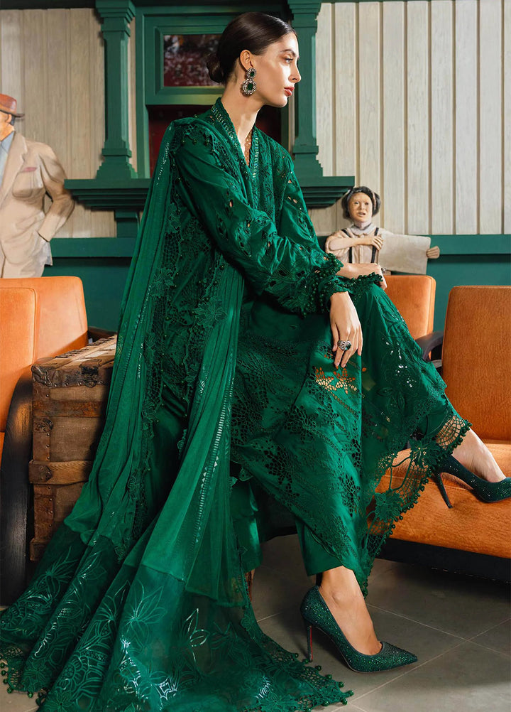 Maria B Unstitched Embroidered Lawn 3 Piece Suit MB26ULE D4 - Eid Collection
