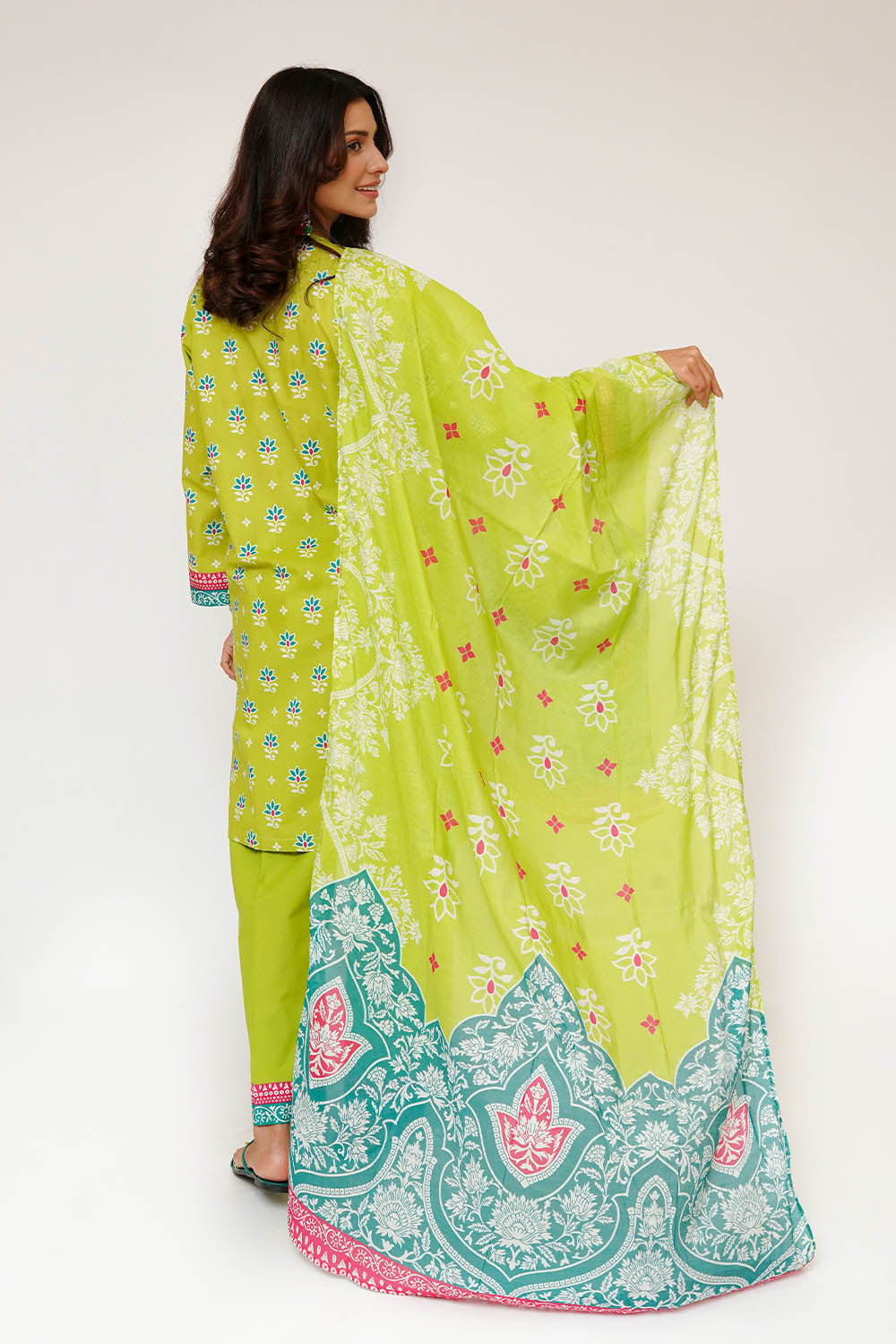 Senorita Women RTW Printed Lawn Cotton 3 Piece Suit LAD-03433 Eid Collection