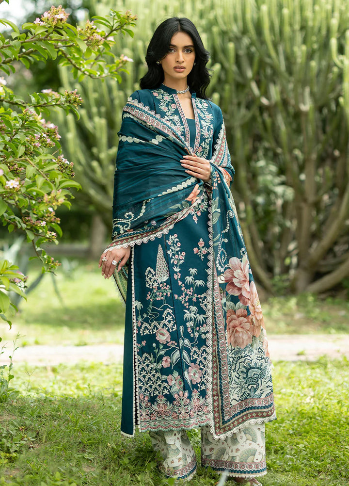 Zainab Chottani Unstitched Embroidered Lawn 3 Piece Suit ZC26ULE Faye 01 - Eid Collection