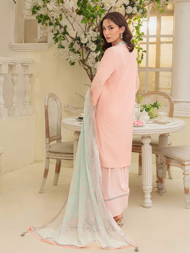 Salitex Unstitched Embroidered Cambric 3 Piece Suit UNS7MK004UT - Festive Collection