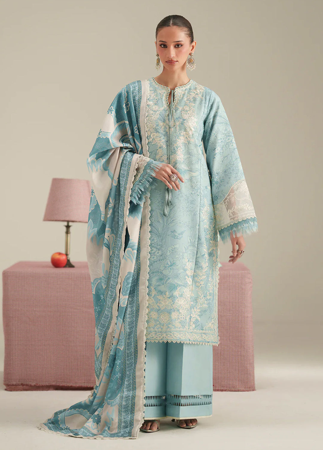 JoJo by Bin Ilyas Unstitched Embroidered Lawn 3 Piece Suit BI26UJJ D-86A - Summer Collection