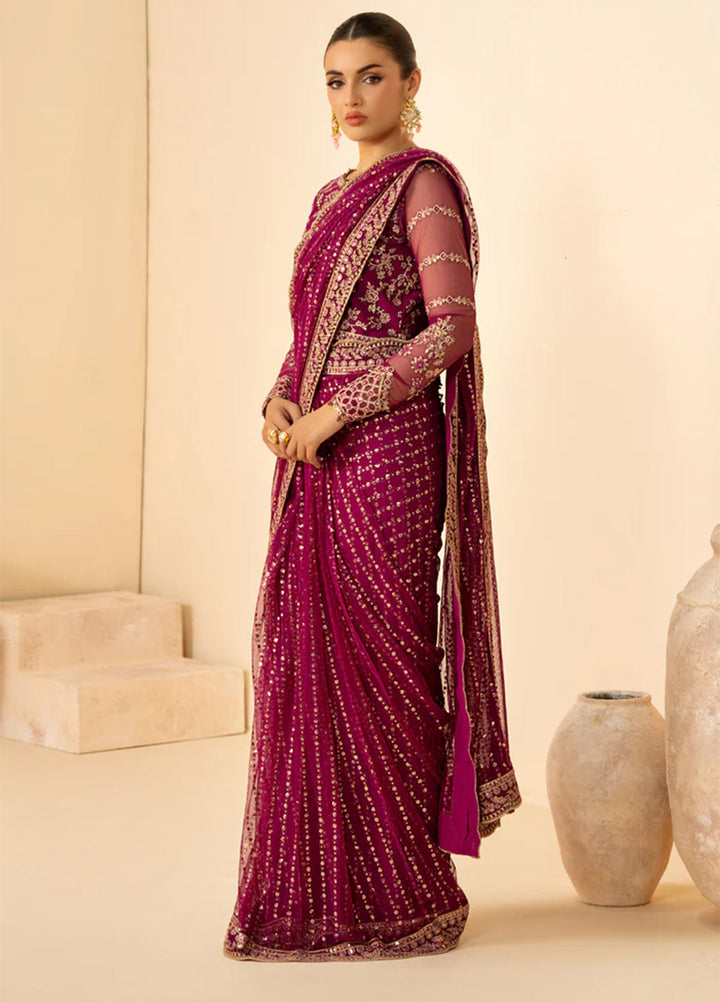 Riwayat by Zarif Unstitched Embroidered Net 3 Piece Suit ZR26URN ZRF-RC-05 SADAA - Festive Collection