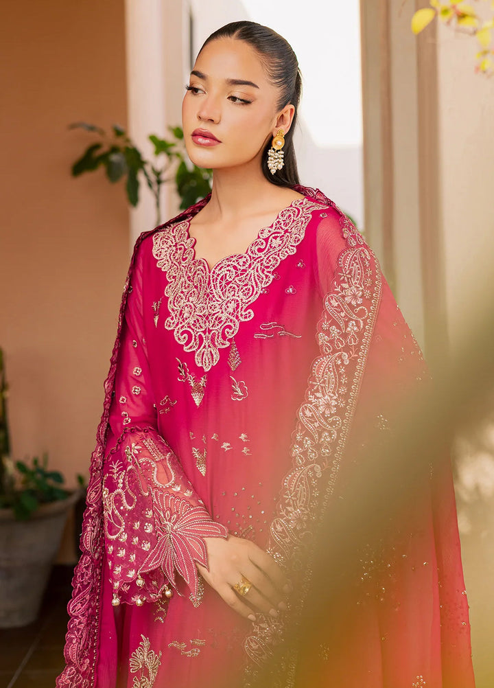 Heirloom by Daria Unstitched Embroidered Chiffon 4 Piece Suit DC26UCH DA-58 - Festive Collection