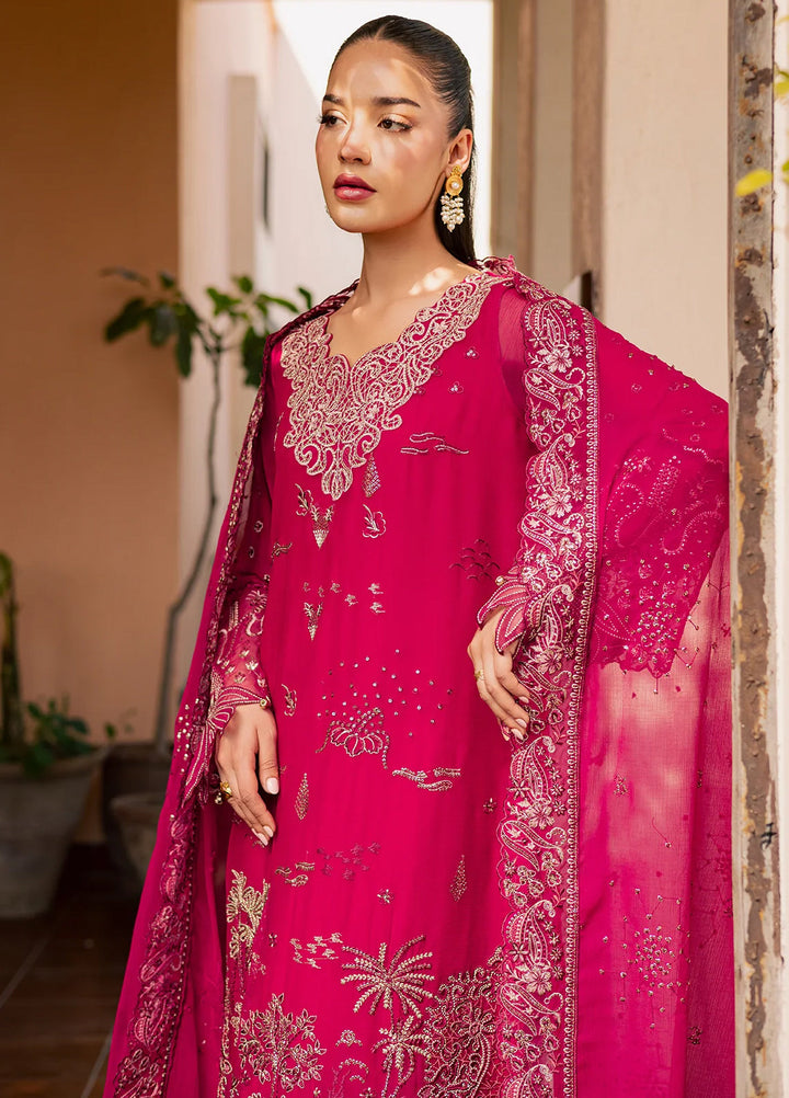 Heirloom by Daria Unstitched Embroidered Chiffon 4 Piece Suit DC26UCH DA-58 - Festive Collection