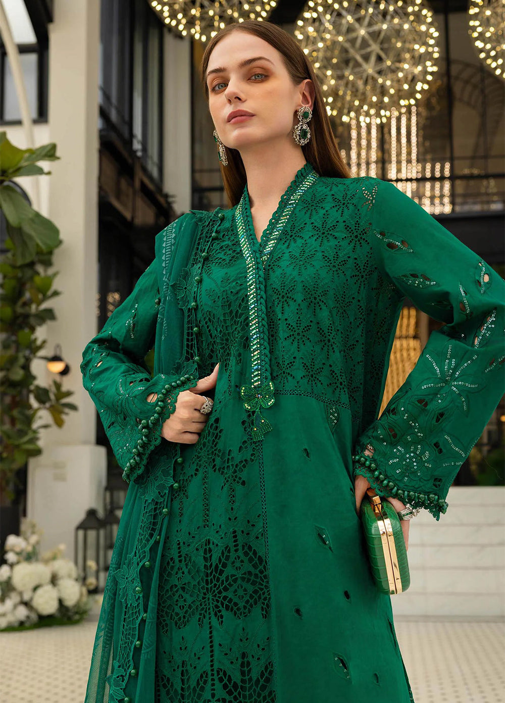 Maria B Unstitched Embroidered Lawn 3 Piece Suit MB26ULE D4 - Eid Collection