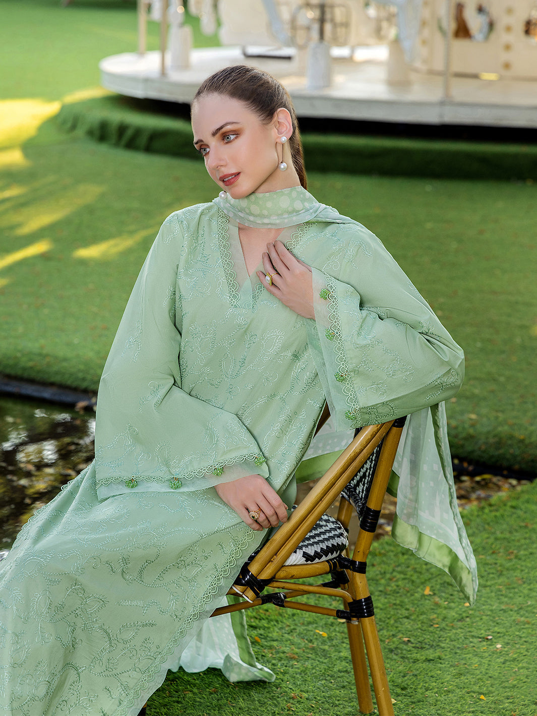 Sole by Yards Unstitched Embroidered Lawn 3 Piece Suit Elan Casual Collection