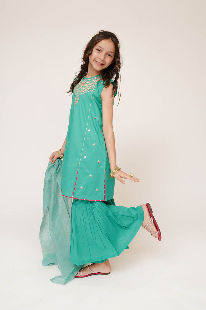 Senorita Kids RTW Embroidered Cotton 3 Piece Suit KAD-03422 Eid Collection