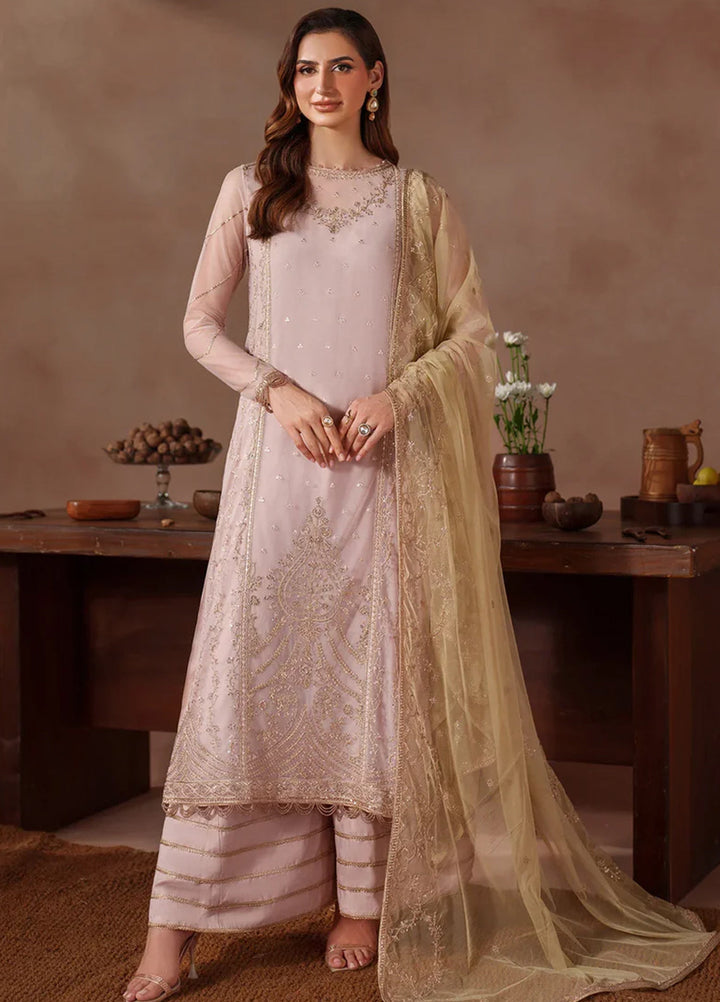 Mahrosh by Zarif Embroidered Net Suits Unstitched 3 Piece ZR25UF MUF-06 Zinoor - Formals Collection