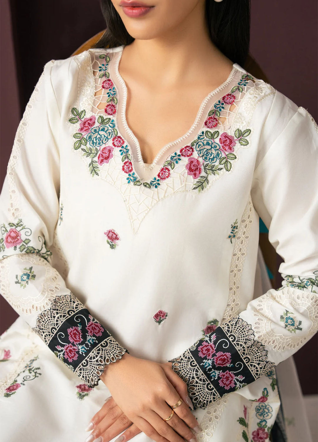 Namah by Xenia Formals Unstitched Embroidered Lawn 3 Piece Suit XF26UNL 08 - ECLIPSE - Festive Collection