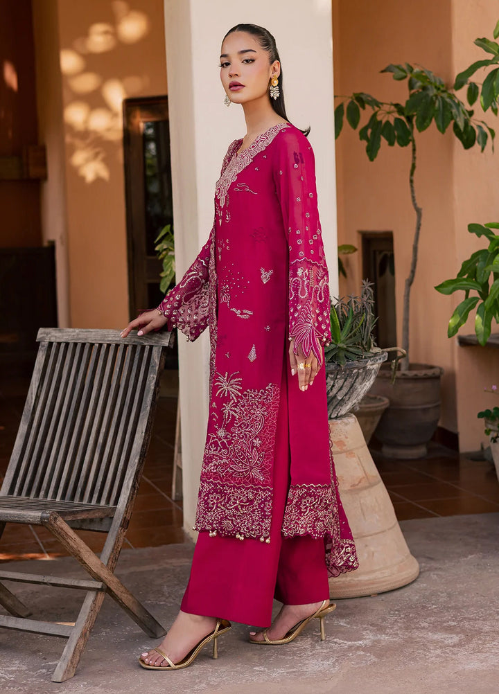 Heirloom by Daria Unstitched Embroidered Chiffon 4 Piece Suit DC26UCH DA-58 - Festive Collection