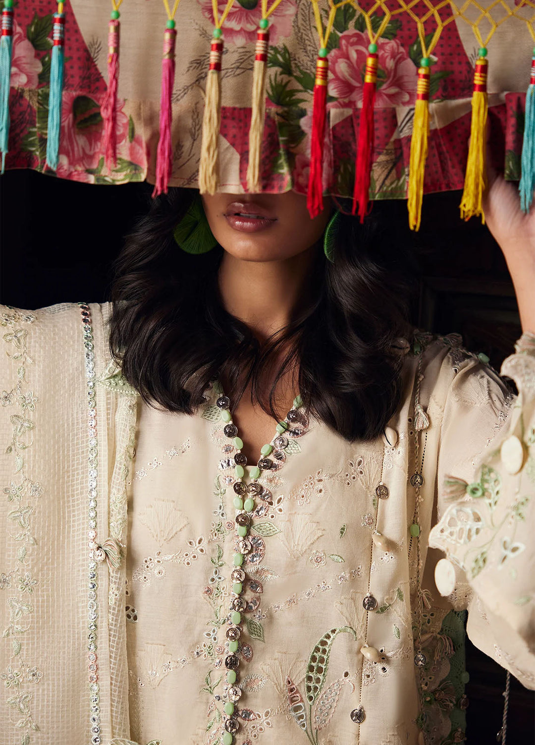 Meili by Zaha Unstitched Embroidered Lawn 3 Piece Suit ZK26UML ZL26-05A - Festive Collection