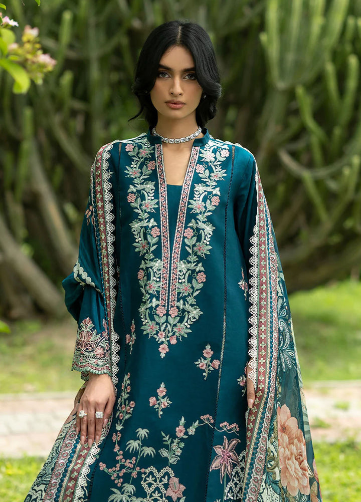 Zainab Chottani Unstitched Embroidered Lawn 3 Piece Suit ZC26ULE Faye 01 - Eid Collection