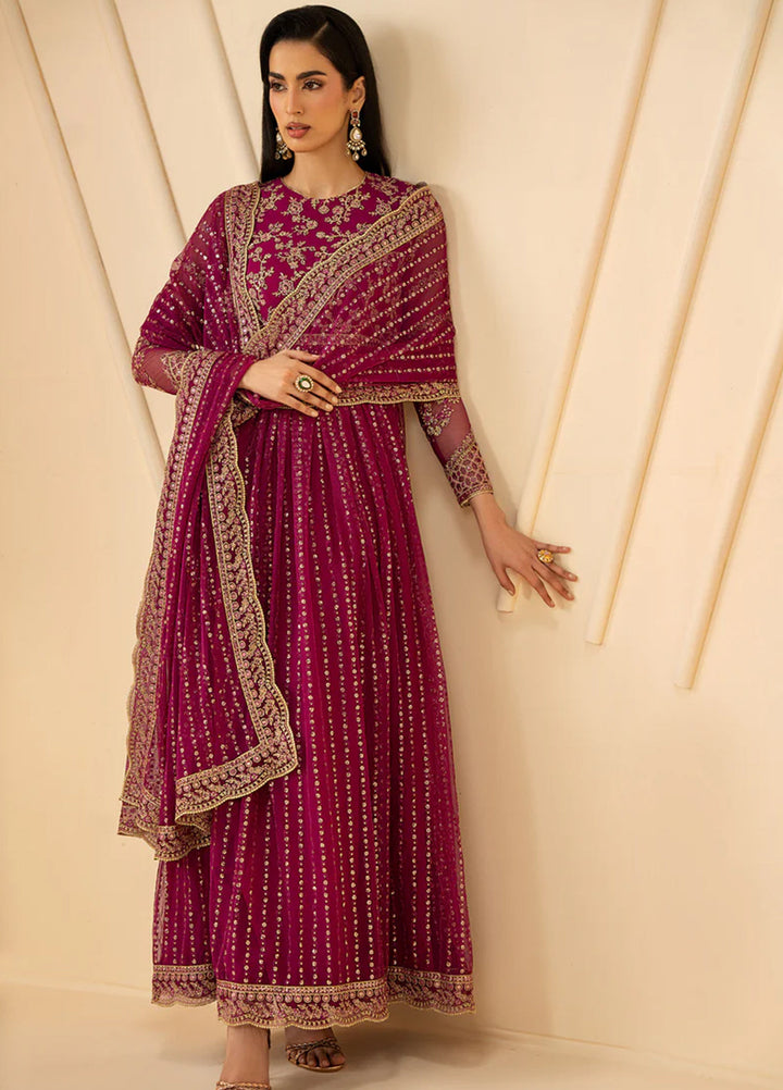 Riwayat by Zarif Unstitched Embroidered Net 3 Piece Suit ZR26URN ZRF-RC-05 SADAA - Festive Collection