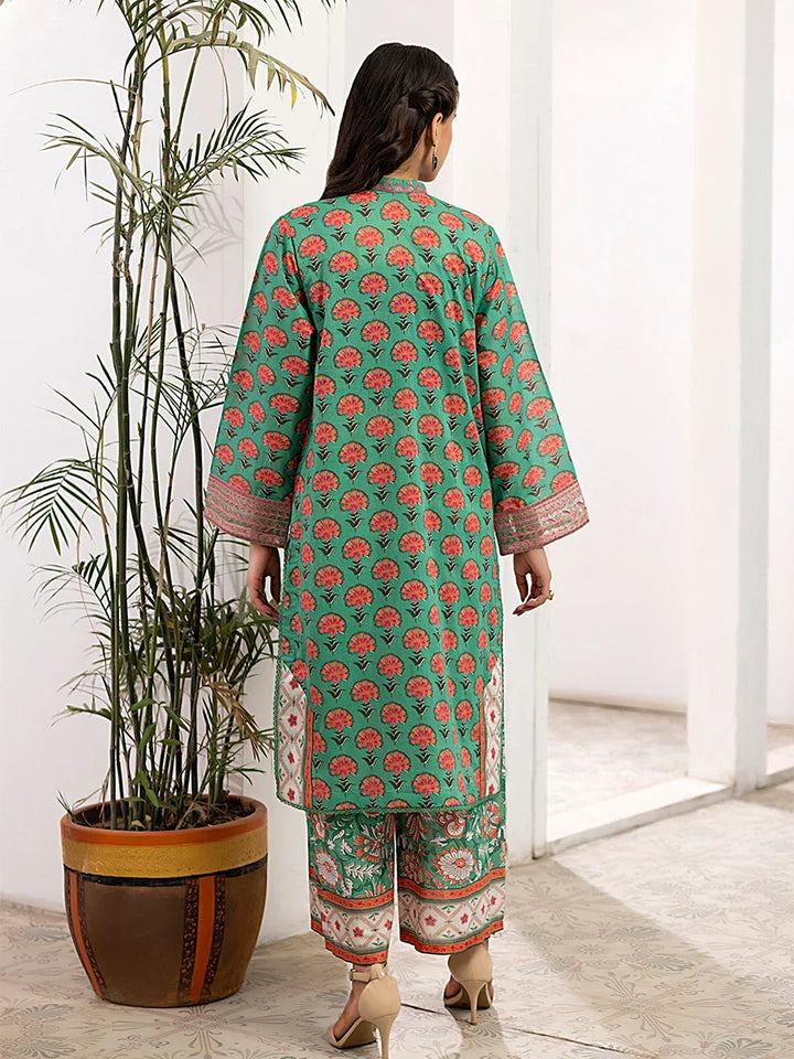 Salitex Women Embroidered Cross Hatch 2 Piece Suit SPL3PEC040 - Summer Collection