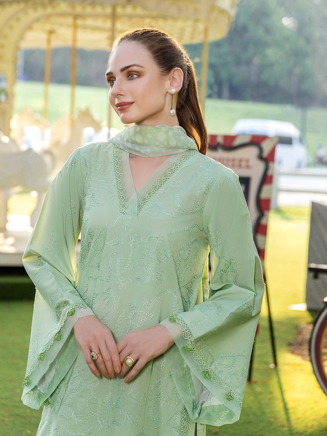 Sole by Yards Unstitched Embroidered Lawn 3 Piece Suit Elan Casual Collection