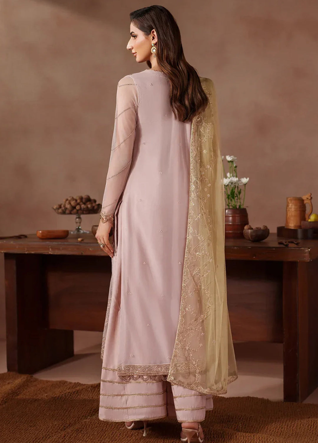 Mahrosh by Zarif Embroidered Net Suits Unstitched 3 Piece ZR25UF MUF-06 Zinoor - Formals Collection
