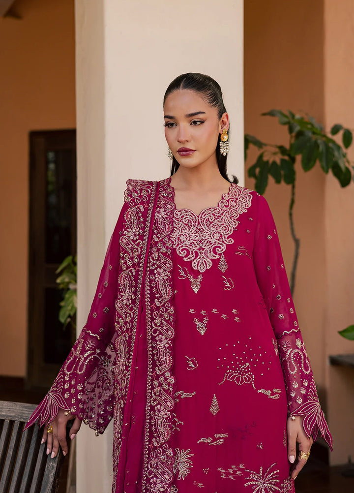 Heirloom by Daria Unstitched Embroidered Chiffon 4 Piece Suit DC26UCH DA-58 - Festive Collection
